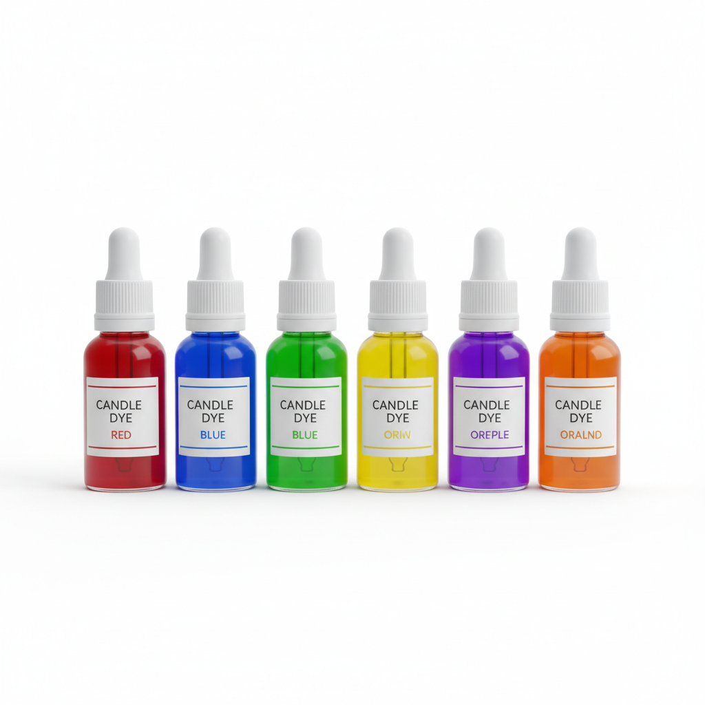 Liquid dye colors for candle making in multiple vibrant shades
